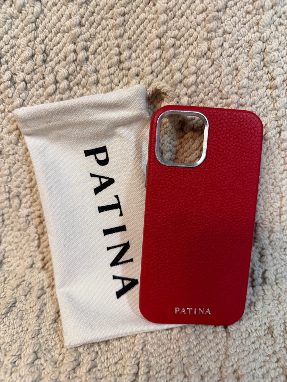 Portland Leather Patina Red iPhone Case